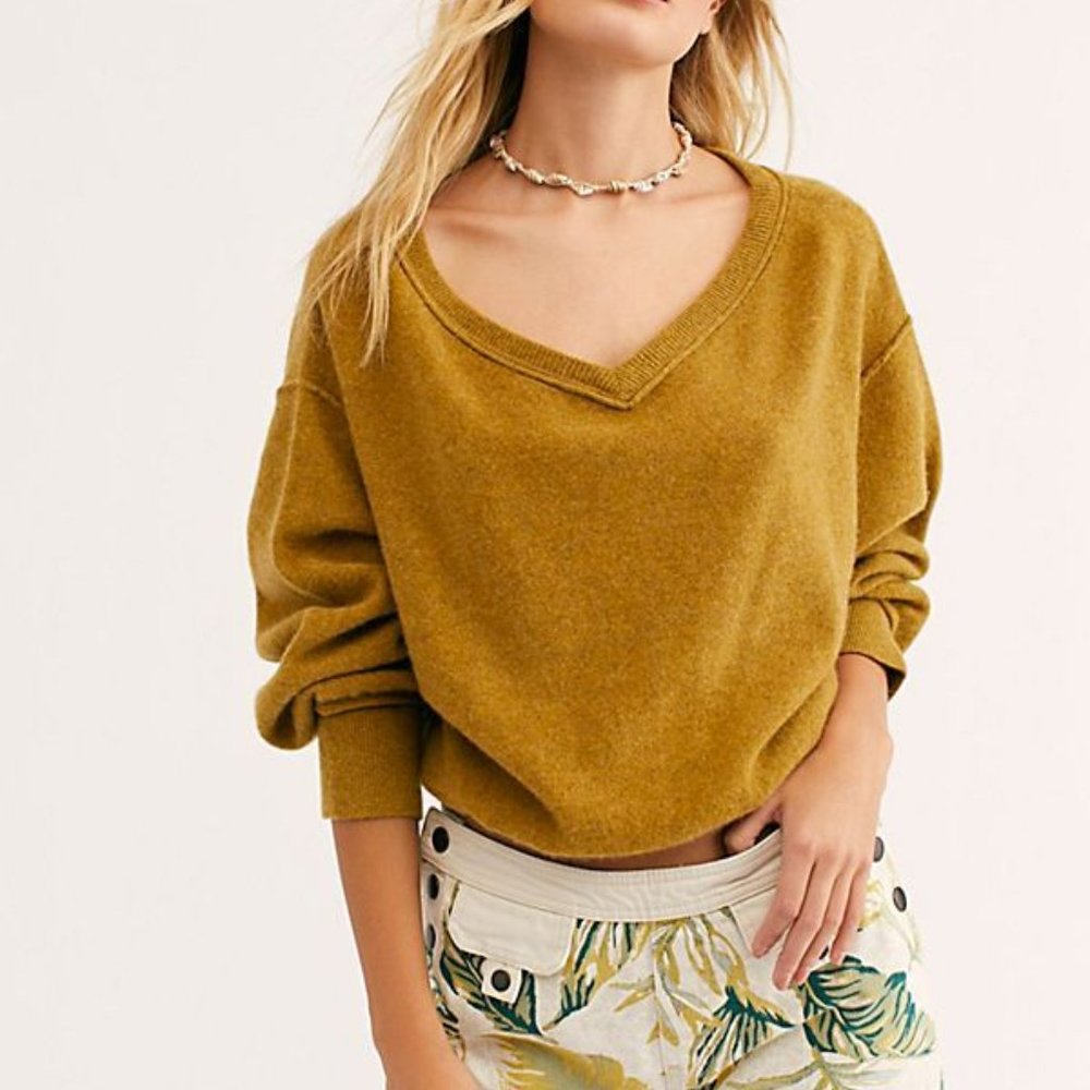 RARE Free People Love Like This Cashmere Pullover